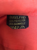 vintage  Urban Village Vintage  urban village  short sleeved  short sleeve  Shirt  Red  Mens Shirts  mens  L  dagger collar  dagger  button  Bugelfrei  70s  1970s