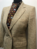 womens jacket womens vintage jacket Burberry brown blazer jacket Blazer beige 10 Urban Village Vintage