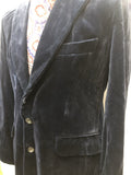 wool  vintage  velvet  Urban Village Vintage  urban village  pockets  mens  M  long sleeve  jacket  button  blue  Blazer  70s  1970s