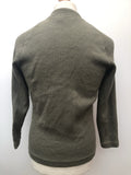 vintage  Urban Village Vintage  urban village  Suede  Pierre Sangan  mens  M  long sleeves  long sleeve  Green  cardigan  cardi  button  70s  1970s