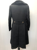 Womens Vintage 1970s Wool Coat with Beaver Lamb Collar by Your Sixth Sense Pure New Wool 70s double breasted long coat Urban Village Vintage