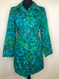 1960s Circle Print Fitted Jacket by Keynote - Size UK 12