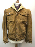 western wear  western  vintage  Urban Village Vintage  urban village  Suede Jacket  Suede  sprung  pockets  mens  M  long sleeves  long sleeve  Jacket  collared  collar  chest pockets  button  60s  1960s