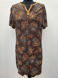 1970s Boho Tunic Dress - Size 14-16