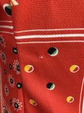 zip back  zip  womens  vintage  Urban Village Vintage  urban village  unique print  straps  retro  red  pussybow  long sleeve  frill detail  floral print  floral dress  floral  dress  dagger collar  blouse  back zip  70s  1970s  10