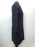 womens  winter coat  vintage  Urban Village Vintage  urban village  Suede Jacket  Suede detail  suede and leathercraft limited  Suede  long sleeve  Jacket  collar  coat  button down  button  blue  60s  1960s  10