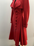 coat  wool coat  wool  vintage coat  vintage  retro  red  princess coat  princess  fitted coat  fit and flare  festive  christmas  8  70s  1970s