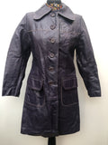 womens coat  womens  vintage  Urban Village Vintage  purple  MOD  Leather Coat  coat  60s  1960s  12
