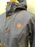 Winter Jacket  Winter Coat  vintage  S  parka  Navy Jacket  Navy  MOD  mens  long sleeve  long length coat  long  logo  Jacket  indigo  hooded  hood  Fred Perry  drawstring  coat  blue