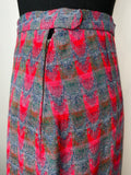 wool  womens  vintage  Urban Village Vintage  urban village  Skirts  skirt  red  pink  patterned  pattern  maxi skirt  maxi  long skirt  hippy  hippie  blue  8  70s  1970s