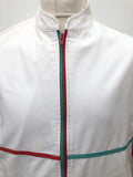White  sportswear  sports jacket  mens  M  lightweight jacket  Jacket  Gabicci  80s casuals  80s  1980s Urban Village Vintage