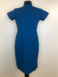 1960s Mandarin Collar Mini Dress - Size UK 10