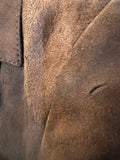 womens vintage Urban Village Vintage urban village Suede Jacket Suede pockets MOD long sleeve Jacket Corvin coat button front button brown 60s 1960s 12