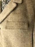 Winter Coat  winter  vintage  Urban Village Vintage  urban village  thick  pockets  mens coat  mens  L  Jacket  front pockets  collared  collar  coat  button fastening  button  brown  Brigwater  big collar