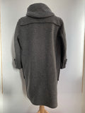 vintage  urban village  toggle  large  hooded  grey  football  duffle coat  duffle  coat  check  casuals  aquascutum  70s  1970s