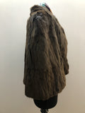 womens  vintage  Urban Village Vintage  urban village  Small  s  retro  real fur  mink  lining  lined  hook and eye  fur  evening  capelet  cape  brown  40s  40  1940s