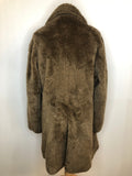 Winter Jacket  Winter Coat  winter  vintage  Urban Village Vintage  urban village  teddy  Mens jacket  mens coat  mens  long length coat  long length  L  Jacket  faux sheepskin  brown  70s  1970s