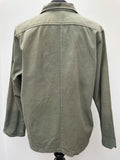 workwear  womens  vintage  Urban Village Vintage  urban village  stitch detailing  stitch detail  retro  pockets  M-L  M  long sleeve  lapels  L  khaki  Jacket  Green  chore  button  40s  1940s