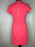 womens  vintage  short sleeved  retro  pink  pencil dress  party  MOD  dress  cocktail  8  60s  1960s