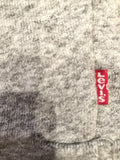 Mens Levis Sweater Grey with Red Printed Logo Design - Size M - Urban Village Design