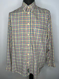 xxxl  shirt  plaid  multi  MOD  mens  long sleeve  checked  check  button down  ben sherman  3xl