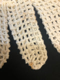womens accessories  womens  vintage  Urban Village Vintage  tight fitting  S  gloves  crochet knit  cream  50s  50  1950s