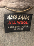 wool collar  wool  vintage  Urban Village Vintage  urban village  sheepskin collar  Sheepskin  pockets  mens  long sleeve  L  Jacket  grey  coat  70s  1970s
