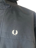 zip up jacket  zip up  vintage  Urban Village Vintage  MOD  large  l  Jacket  hooded  funnel neck  fred  fleece lining  coat  black
