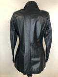 womens jacket  womens coat  womens  waist belt  vintage  Urban Village Vintage  urban village  soft leather  safari style  Safari jacket  safari  retro  pockets  Leather Jacket  Leather Coat  Leather  Jacket  fitted  dagger collar  coat  button down  button  brown leather  black  big collar  70s  70  1970s  10