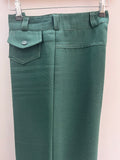 womens  vintage  Urban Village Vintage  trousers  soul  retro  northern soul  mod  L32  l31  high waisted  green  flares  all nighter  70s  70  1970s  10