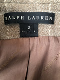 fitted Wool Blend womens Urban Village Vintage Ralph Lauren Jacket Grey check blazer jacket Blazer Alapaca 8 urban village vintage