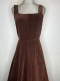 womens  vintage  Urban Village Vintage  urban village  summer dress  summer  maxi dress  long dress  hippie  dress  corduroy  brown  boho  70s  70  1970s  10
