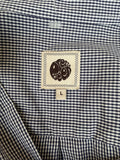 vintage  Urban Village Vintage  urban village  retro  Pretty Green  mens  long sleeve  L  collar  checkered  checked  check shirt  check  casual  button down  blue