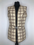 1960s Tapestry Tunic Waistcoat by Caerwys Clothes - Size UK 12