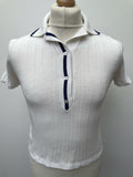 1970s Knitted Polo by Donbros - Size S