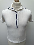 1970s Knitted Polo by Donbros - Size S
