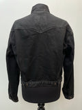 womens  vintage  retro  MOD  long sleeve  logo  levis strauss  levis  levi strauss  levi  Denim jacket  denim  cropped  crop jacket  Black Jacket  black  70s  14