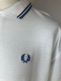 XL  white  T-Shirt  polo top  polo  multi  MOD  mens  Fred Perry  cotton pique