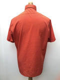 vintage  Urban Village Vintage  urban village  short sleeved  short sleeve  Shirt  Red  Mens Shirts  mens  L  dagger collar  dagger  button  Bugelfrei  70s  1970s