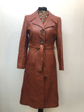 womens  vintage  Urban Village Vintage  mens  Leather Jacket  brown  70s