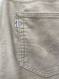 W36  vintage  Urban Village Vintage  urban village  trousers  stone  retro  pockets  MOD  mens  levis  levi strauss  L32  L  jean  denim  corduroy  cords  corded  cord  beige