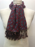 1960s Fringed Paisley Scarf by Jox Ford - One Size