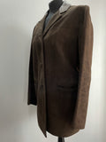 vintage  Urban Village Vintage  urban village  suede jacket  suede  single breasted  scooter  moleskin  modette  mod  long sleeve  Leather Jacket  Leather Coat  Leather  lapels  Jacket  front pockets  dandy  collar  chest pockets  button down  brown  60s  1960s  12-14