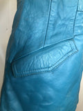 womens coat  womens  vintage  Urban Village Vintage  Suede Court  MOD  Leather Coat  leather  jacket  coat  blue  60s  1960s  10