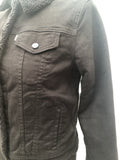 womens jacket  womens coat  womens  vintage  Sherpa  S  levis strauss  levis  jean  jacket  denim  black  8 Urban vintage village