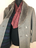 wool collar  wool  vintage  Urban Village Vintage  urban village  sheepskin collar  Sheepskin  pockets  mens  long sleeve  L  Jacket  grey  coat  70s  1970s