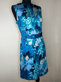 womens  Urban Village Vintage  summer dress  summer  knee length dress  dress  Blue  60s  1960s  12