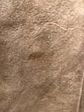 1970s Suede Safari Jacket in Beige - Size S