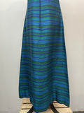 zip back  zip  womens  vintage  Urban Village Vintage  urban village  stripey  Stripes  striped  short sleeved  short sleeve  retro  MOD  maxi dress  long length  long dress  Green  dress  blue  Berkertex  back zip  60s  1960s  10
