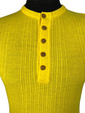 zero waste  yellow  vintage  Urban Village Vintage  urban village  UK  thrifted  thrift  sustainable  summer top  summer  style  store  slow fashion  short sleeved  short sleeve  shop  second hand  save the planet  S  reuse  recycled  recycle  recycable  preloved  online  MOD  mens  light knit  knitwear  knitted  knit  fine knit  fashion  ethical  Eco friendly  Eco  concious fashion  collar  clothing  clothes  button down  Birmingham  60s  1960s